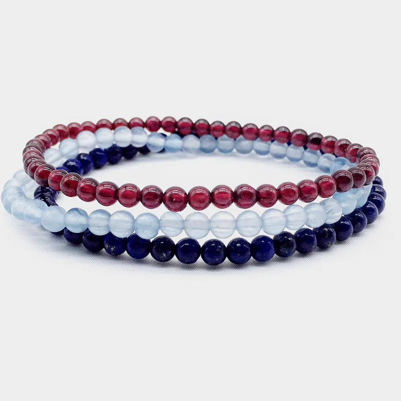 4 mm Natural Stone Bead Set Bracelets For women men girls 3 pcs / Set Nature Garnet Opal Fluorite Agates Rhodonite Lapis etc
4 mm Natural Stone Bead Set Bracelets For women men girls 3 pcs / Set Nature Garnet Opal Fluorite Agates Rhodonite Lapis etc