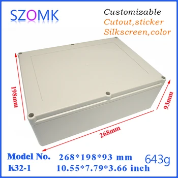 4 pcs/lot electric box plastic case diy enclosures 268x198x93mm waterproof junction cabinet weatherproof box 
4 pcs/lot electric box plastic case diy enclosures 268x198x93mm waterproof junction cabinet weatherproof box