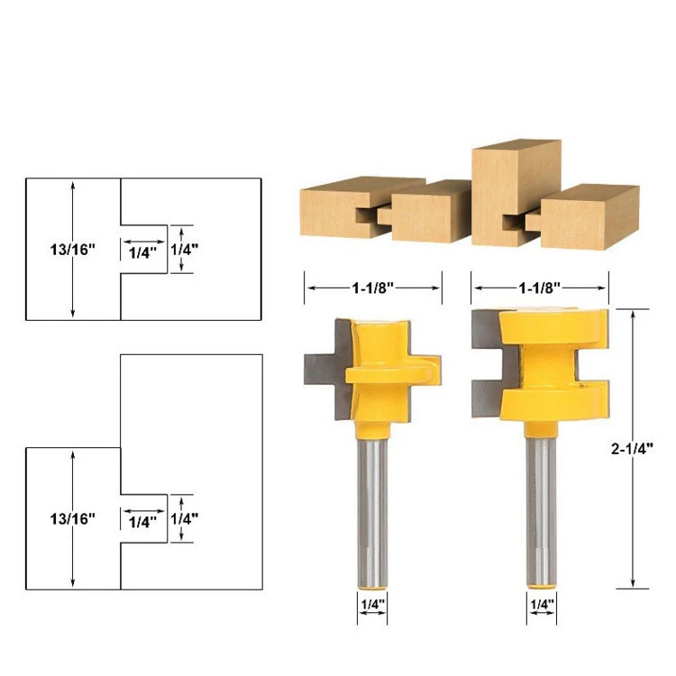 free shipping 2pc Mini Tongue & Groove Router Bit Set - 1/4" Shank Line knife Woodworking cutter Tenon Cutter for Woodworking To
free shipping 2pc Mini Tongue & Groove Router Bit Set - 1/4" Shank Line knife Woodworking cutter Tenon Cutter for Woodworking To