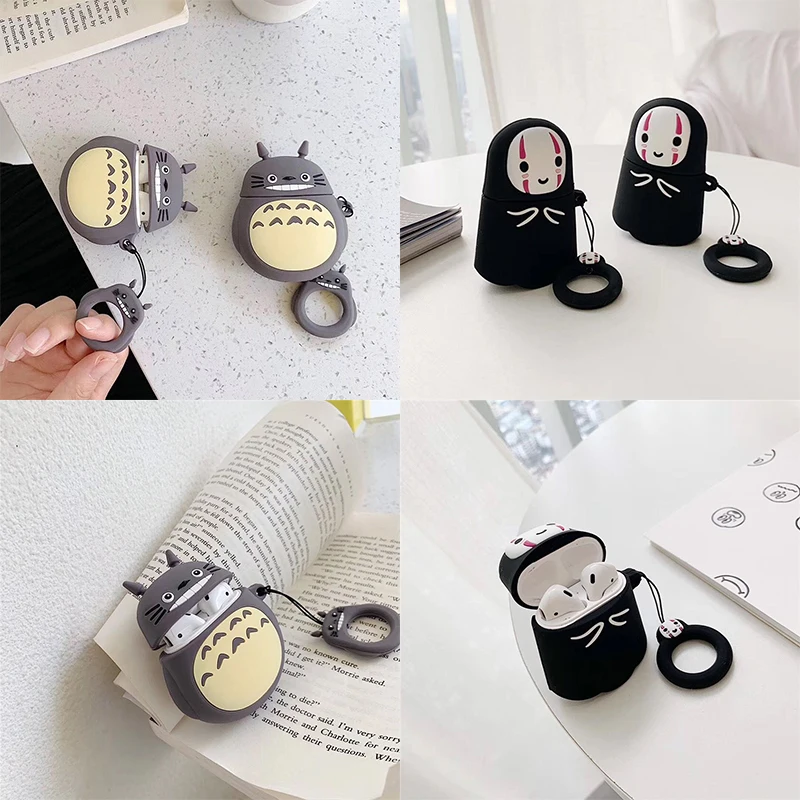 For AirPods Apple Case 3D Cartoon Totoro Spirited Away Headphone Cases For Airpods 1 2 Silicone Case Accessories Protector Cover
For AirPods Apple Case 3D Cartoon Totoro Spirited Away Headphone Cases For Airpods 1 2 Silicone Case Accessories Protector Cover