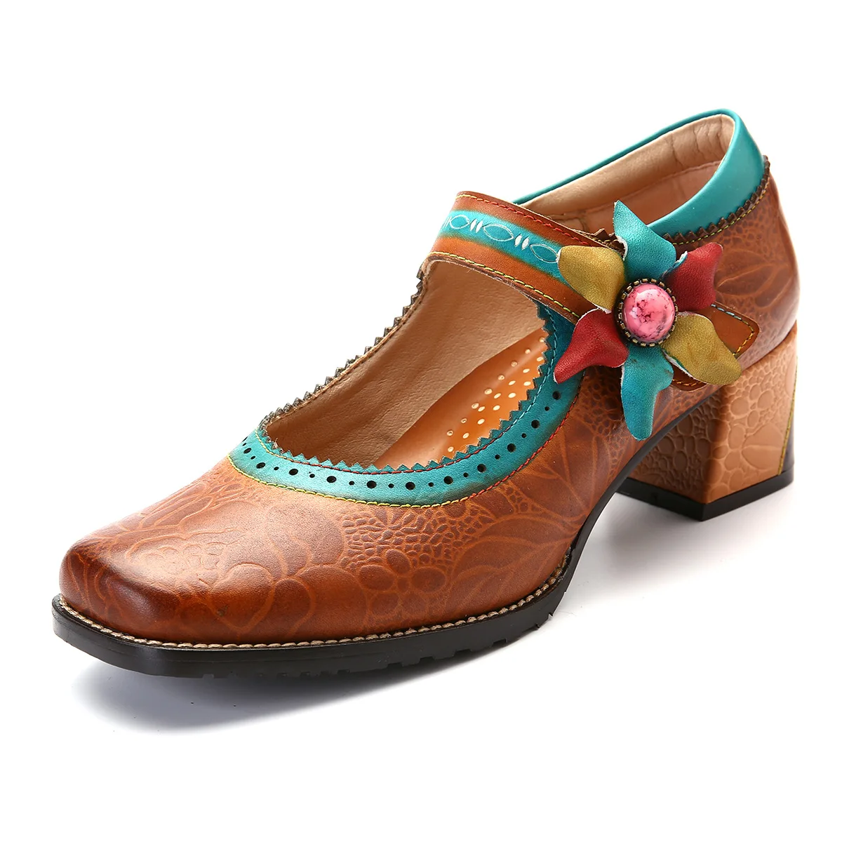 Johnature 2019 New Spring/autumn Genuine Leather Square Toe Square Heel Retro Flower Appliques Handmade Women Shoes Pumps Heels
Johnature 2019 New Spring/autumn Genuine Leather Square Toe Square Heel Retro Flower Appliques Handmade Women Shoes Pumps Heels
