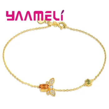 100% New Brand Classic Gold Color Bee Charm Bracelets & Bangles For Women Lady Yellowish Fashion Jewelry Accessory
100% New Brand Classic Gold Color Bee Charm Bracelets & Bangles For Women Lady Yellowish Fashion Jewelry Accessory