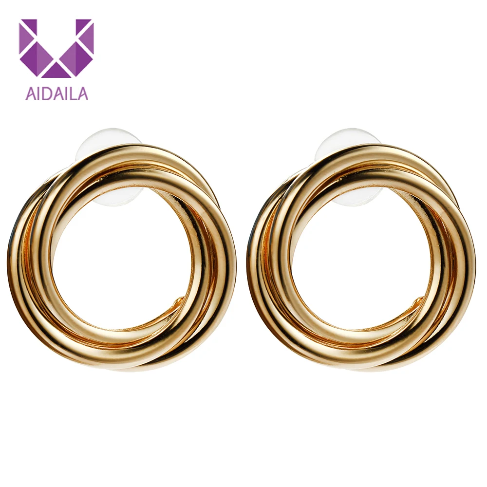 Women Multi-layer Circle Hoop Earrings Round Shape Gold Color Rock Punk Party Gifts Wholesale
Women Multi-layer Circle Hoop Earrings Round Shape Gold Color Rock Punk Party Gifts Wholesale