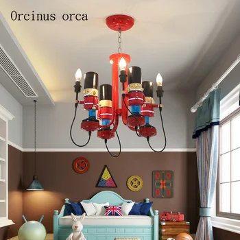 American creative guard chandelier boys bedroom children room lights cartoon personality soldier LED resin Chandelier
American creative guard chandelier boys bedroom children room lights cartoon personality soldier LED resin Chandelier