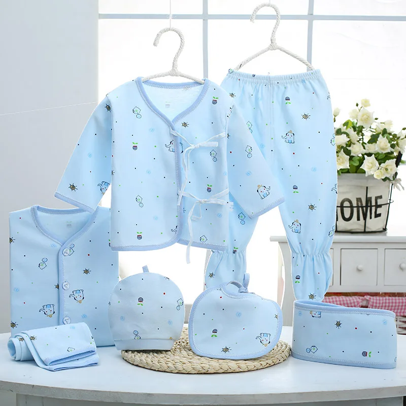 2019 Autumn Fashion baby girl clothes Newborn Long sleeve tops+pants+hat 7pcs/suit infant baby boy clothing set 0-3M underwear
2019 Autumn Fashion baby girl clothes Newborn Long sleeve tops+pants+hat 7pcs/suit infant baby boy clothing set 0-3M underwear