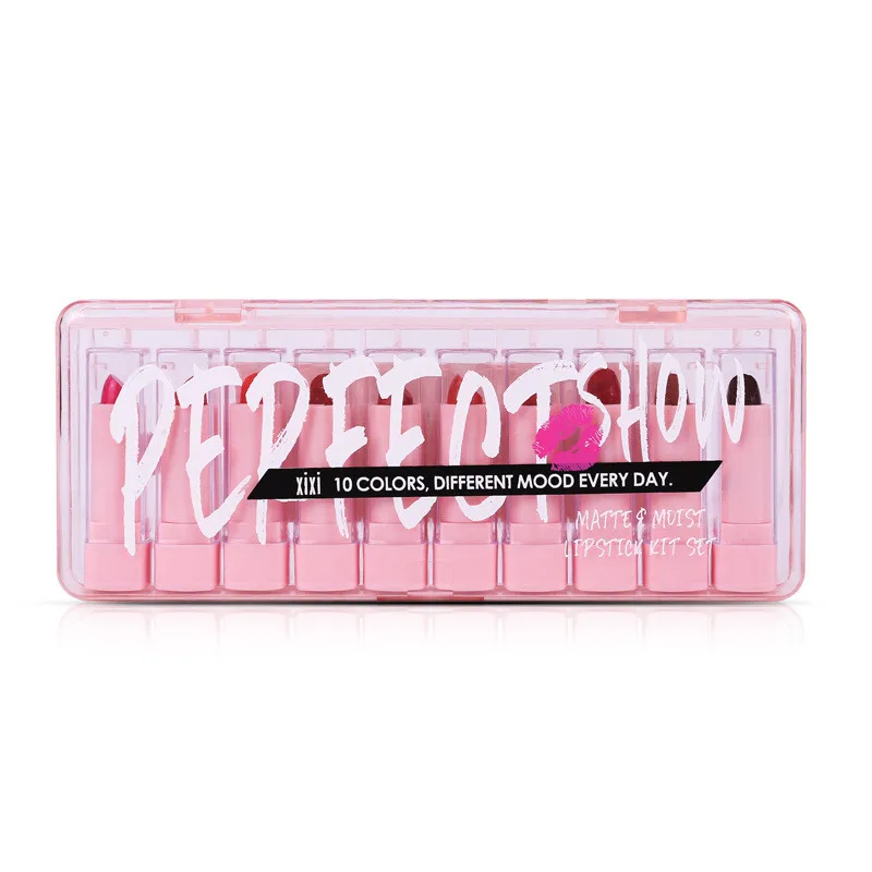 Colorful Lipstick 10 Pieces / Multiple Sets of Lip Makeup Nourishing Faded Matte Lipstick Waterproof Velvet Lipstick Cosmetics
Colorful Lipstick 10 Pieces / Multiple Sets of Lip Makeup Nourishing Faded Matte Lipstick Waterproof Velvet Lipstick Cosmetics