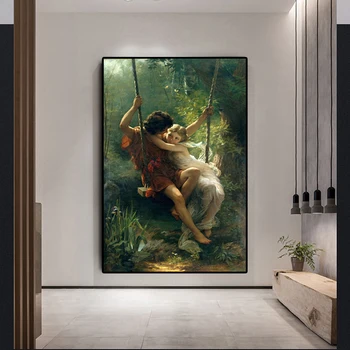 Spring Swing by Pierre Auguste Cot Famous Oil Painting Reproduction on Canvas Posters and Prints Wall picture for living room
Spring Swing by Pierre Auguste Cot Famous Oil Painting Reproduction on Canvas Posters and Prints Wall picture for living room