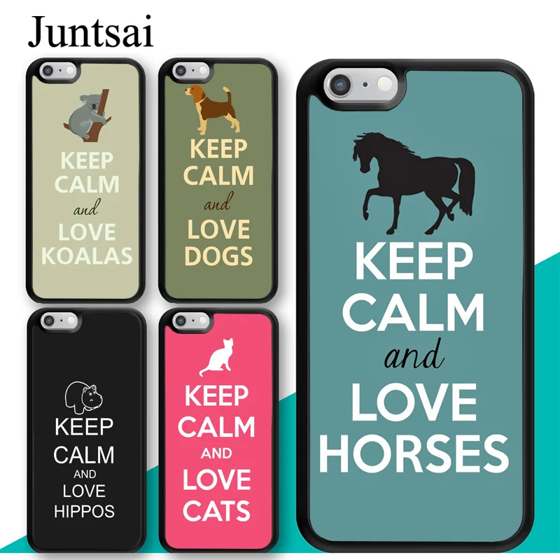 Juntsai Keep Calm Love Horse Dog Cat Panda Phone Case For iPhone 8 7 6 6s Plus Cover For iPhone X XR XS MAX 5s Full Back Shell
Juntsai Keep Calm Love Horse Dog Cat Panda Phone Case For iPhone 8 7 6 6s Plus Cover For iPhone X XR XS MAX 5s Full Back Shell