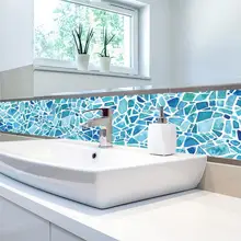 5pcs/set PVC Waterproof Wall Sticker Bathroom Self adhesive Wallpaper Kitchen Mosaic Tile Stickers blue Walls Decal Home Decor 3 
5pcs/set PVC Waterproof Wall Sticker Bathroom Self adhesive Wallpaper Kitchen Mosaic Tile Stickers blue Walls Decal Home Decor 3