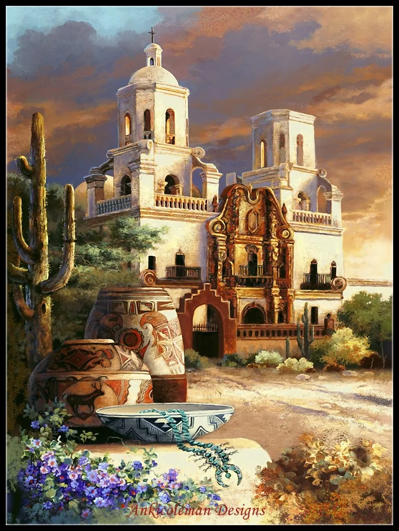Needlework for embroidery DIY DMC High Quality - Counted Cross Stitch Kits 14 ct Oil painting - Mission Scene
Needlework for embroidery DIY DMC High Quality - Counted Cross Stitch Kits 14 ct Oil painting - Mission Scene