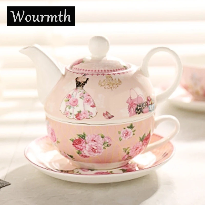 Wourmth European Tea Set Ceramic Portable One Teapot and one Cup China Kung Fu Tea set With with filter Office Personal Tea cup
Wourmth European Tea Set Ceramic Portable One Teapot and one Cup China Kung Fu Tea set With with filter Office Personal Tea cup
