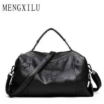 

Leather Women Bags Designer Luxury Handbags Shoulder Bag Female Big Casual Tote Spanish Brand Crossbody Bag Ladies Geometric Sac