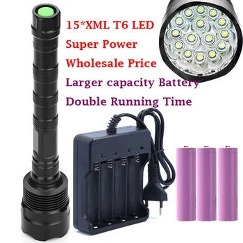 2017 new 15*XML T6 LED 30000 lumens Outdoor waterproof floodlight flashlight,torch,lantern,camp light, lamp, Hunting by 3*18650
2017 new 15*XML T6 LED 30000 lumens Outdoor waterproof floodlight flashlight,torch,lantern,camp light, lamp, Hunting by 3*18650