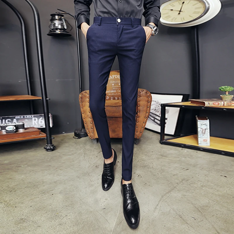 Casual Streetwear Suit Pant Long Trousers Men Clothing 2019 Pantalon Homme Korean Fashion Slim Fit Solid Pants Men Dress Pants
Casual Streetwear Suit Pant Long Trousers Men Clothing 2019 Pantalon Homme Korean Fashion Slim Fit Solid Pants Men Dress Pants