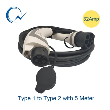 32A EV Cable J1772 Type 1 to Type 2 IEC62196 EV Charging Plug With 5 Meter cable TUV/UL male to female EVSE Charging Plug cable
32A EV Cable J1772 Type 1 to Type 2 IEC62196 EV Charging Plug With 5 Meter cable TUV/UL male to female EVSE Charging Plug cable