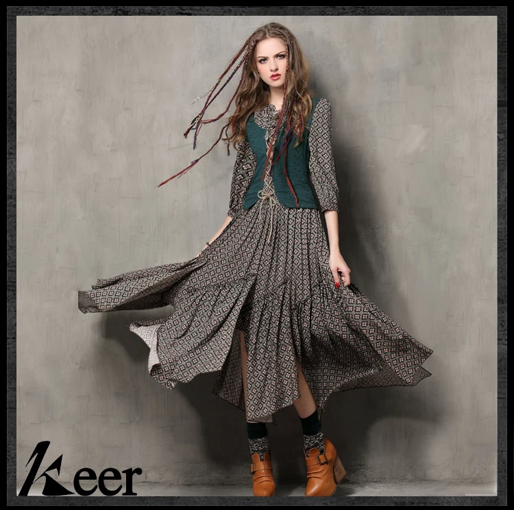 Sprin Summer Women Vintage Stand Collar Ethnic Embroidery Print FauxTwo Piece Irregular Cotton Casual Bohemian Beach Maix Dress
Sprin Summer Women Vintage Stand Collar Ethnic Embroidery Print FauxTwo Piece Irregular Cotton Casual Bohemian Beach Maix Dress