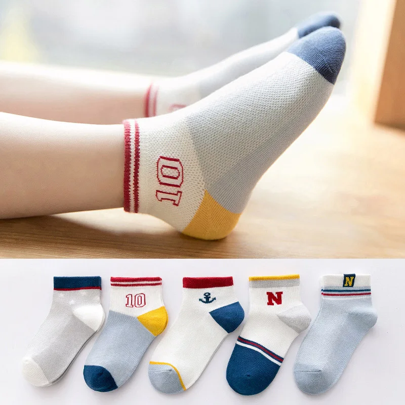 5 Pairs/Lot Baby Socks Summer Mesh Thin Socks for Girls Boys Cotton Socks Striped Cute Kids Short Socks
5 Pairs/Lot Baby Socks Summer Mesh Thin Socks for Girls Boys Cotton Socks Striped Cute Kids Short Socks
