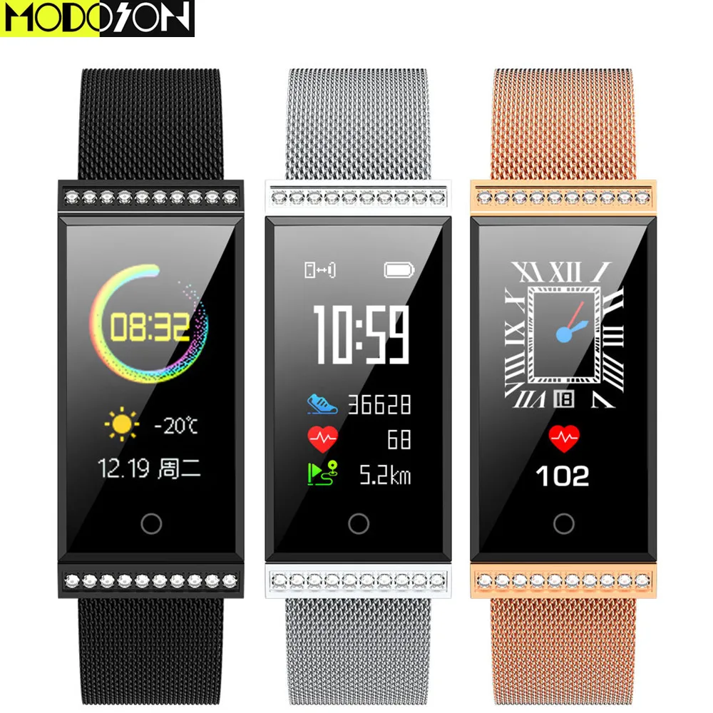 MODOSON Smart Bracelet X11 Fitness Tracker Band Diamond Design lady Wristband Women Smartband For Samsung Huawei Xiaomi iphone
MODOSON Smart Bracelet X11 Fitness Tracker Band Diamond Design lady Wristband Women Smartband For Samsung Huawei Xiaomi iphone