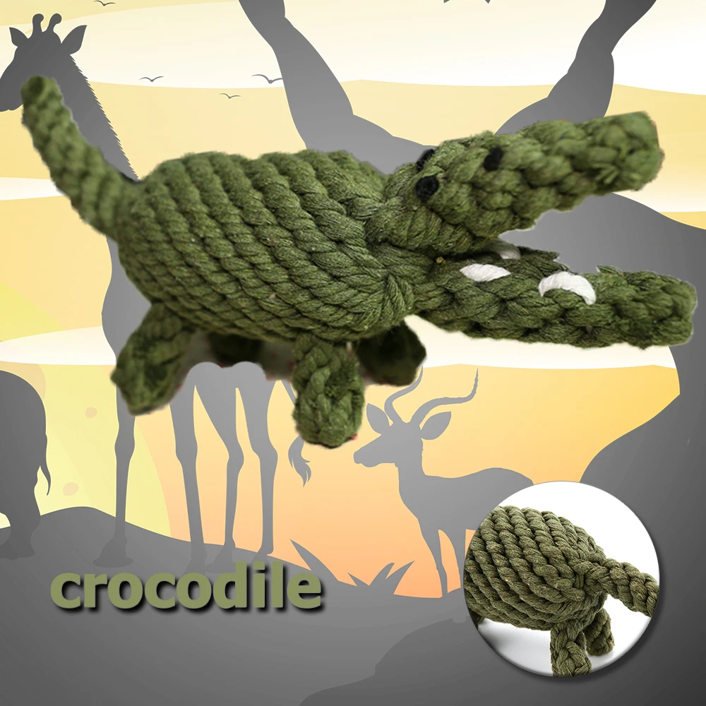 crocodile dog toy