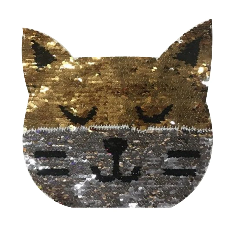Clothing Women Patch Reversible change color Cat head up and down flip sequins patches for clothing stranger things stickers
Clothing Women Patch Reversible change color Cat head up and down flip sequins patches for clothing stranger things stickers