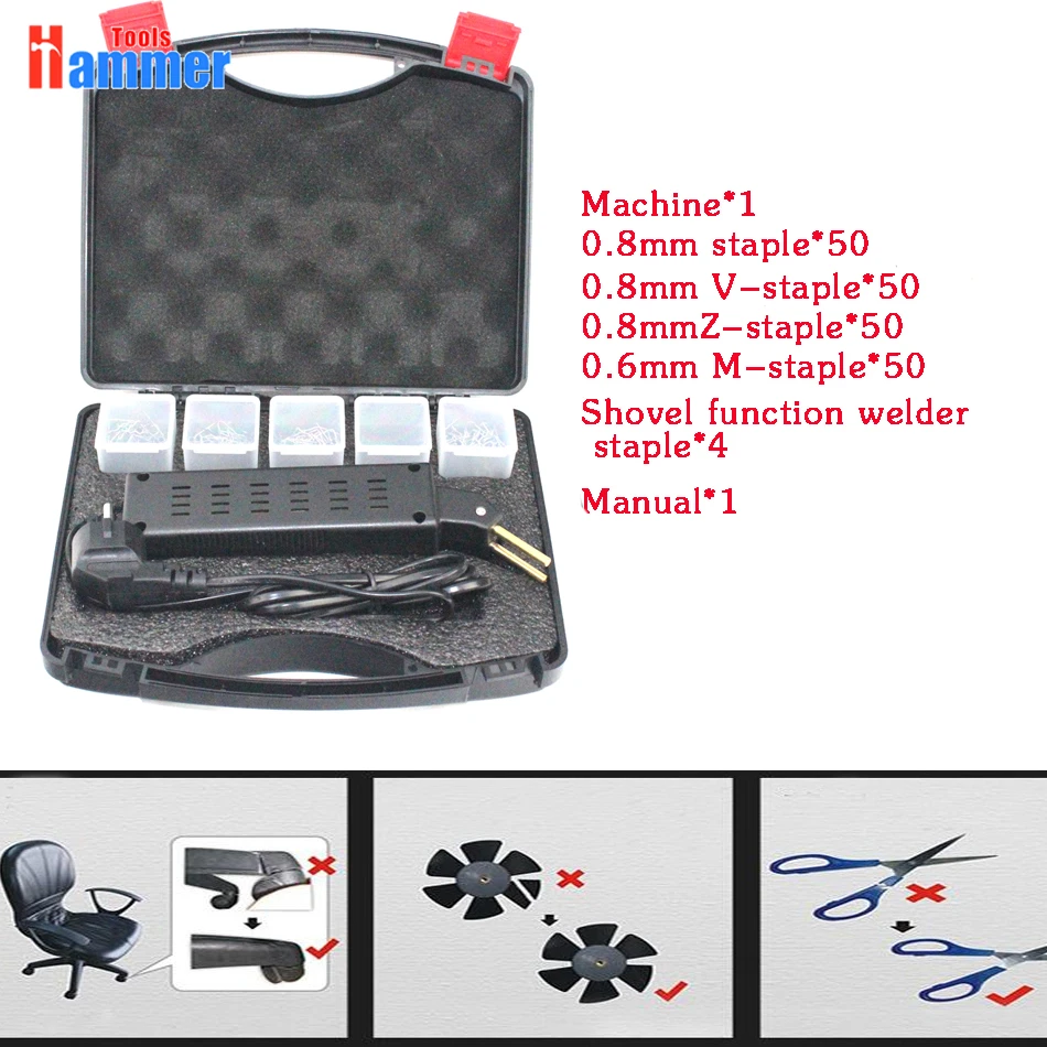 hot stapler for plastic repair with staples plastic welding machine car repair tools kit
hot stapler for plastic repair with staples plastic welding machine car repair tools kit