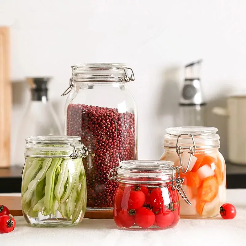Transparent Glass Jars Seal Jars Grains Storage Bottles Spice Lemon Honey Jar Kitchen Storage Cans Kitchen Storage Organization
Transparent Glass Jars Seal Jars Grains Storage Bottles Spice Lemon Honey Jar Kitchen Storage Cans Kitchen Storage Organization