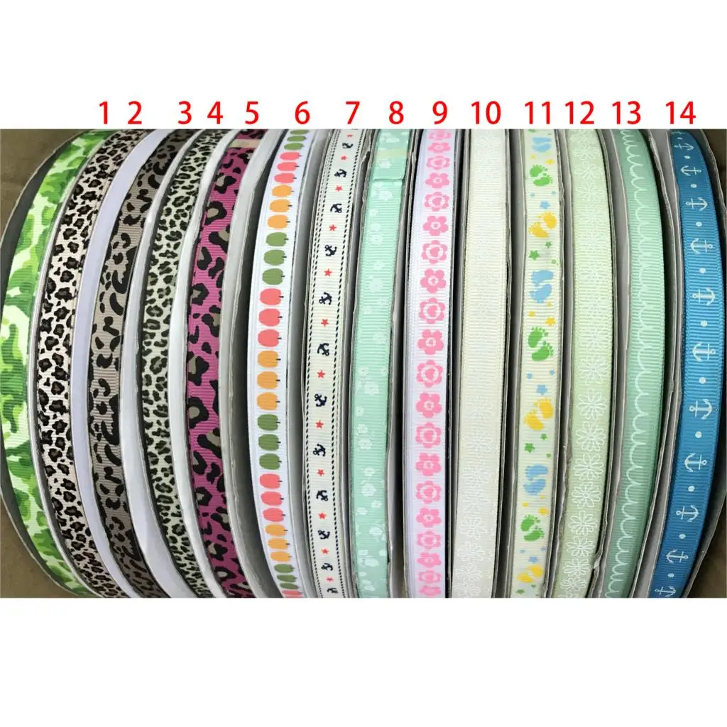 Crazy Discounts 3/8" 9mm Anchor Leopard Flowers Printed Grosgrain Ribbon for Hair Bow DIY Materials Baby Crafts 100 Yards
Crazy Discounts 3/8" 9mm Anchor Leopard Flowers Printed Grosgrain Ribbon for Hair Bow DIY Materials Baby Crafts 100 Yards