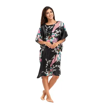 Hot Sale Black Women Rayon Robe Dress Gown Chinese National Sleepwear Nightshirt Flower&Peacock Kimono One Size Z161902
Hot Sale Black Women Rayon Robe Dress Gown Chinese National Sleepwear Nightshirt Flower&Peacock Kimono One Size Z161902