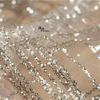 2018 NEW glitter shinly fabric material! 1 Yard champagne gold color elegant women evening dress lace fabric
2018 NEW glitter shinly fabric material! 1 Yard champagne gold color elegant women evening dress lace fabric
