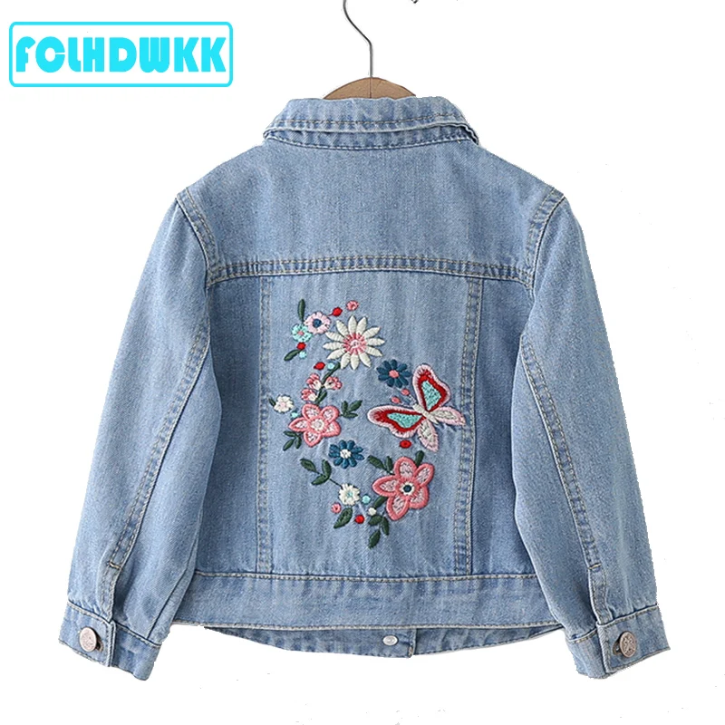 2020 Spring Summer Girls Jeans Jackets Kids Coats Outerwear Embroidered Long Sleeve Button Denim Jackets For Girls Clothes 2-8
2020 Spring Summer Girls Jeans Jackets Kids Coats Outerwear Embroidered Long Sleeve Button Denim Jackets For Girls Clothes 2-8