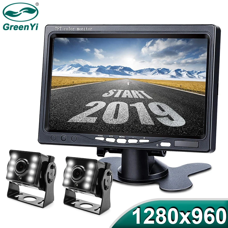 GreenYi 1280*720 High Definition AHD Truck Starlight Night Vision Backup Camera 7 inch Vehicle Reverse Monitor For Bus Car
GreenYi 1280*720 High Definition AHD Truck Starlight Night Vision Backup Camera 7 inch Vehicle Reverse Monitor For Bus Car