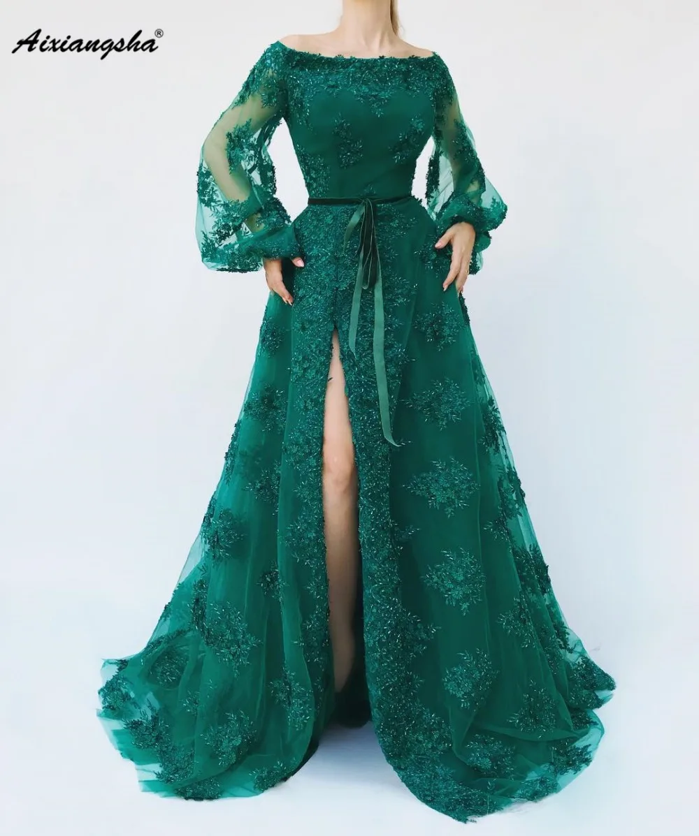 2019 New Listing Green Evening Dresses Sheer A-Line Off The Shoulder Sleeves Hand-Beading Lace Long Evening Dress De Soiree
2019 New Listing Green Evening Dresses Sheer A-Line Off The Shoulder Sleeves Hand-Beading Lace Long Evening Dress De Soiree
