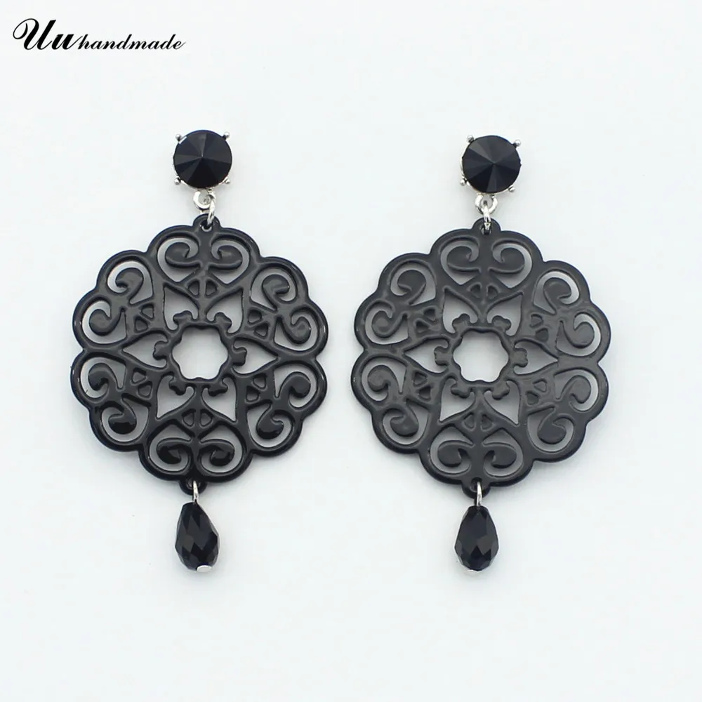 Fashion Jewelry female vintage brincos New Ethnic style Long Acrylic Earrings for women Pendientes gifts black and red colors
Fashion Jewelry female vintage brincos New Ethnic style Long Acrylic Earrings for women Pendientes gifts black and red colors