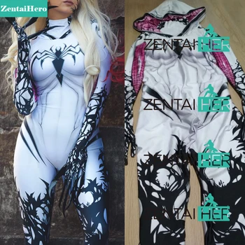 Free Shipping 3D Printed Jamie Tyndall Venom Gwen Spidergirl Cosplay Costume Hooded Zentai Bodysuit Spiderman Superhero Catsuit 
Free Shipping 3D Printed Jamie Tyndall Venom Gwen Spidergirl Cosplay Costume Hooded Zentai Bodysuit Spiderman Superhero Catsuit