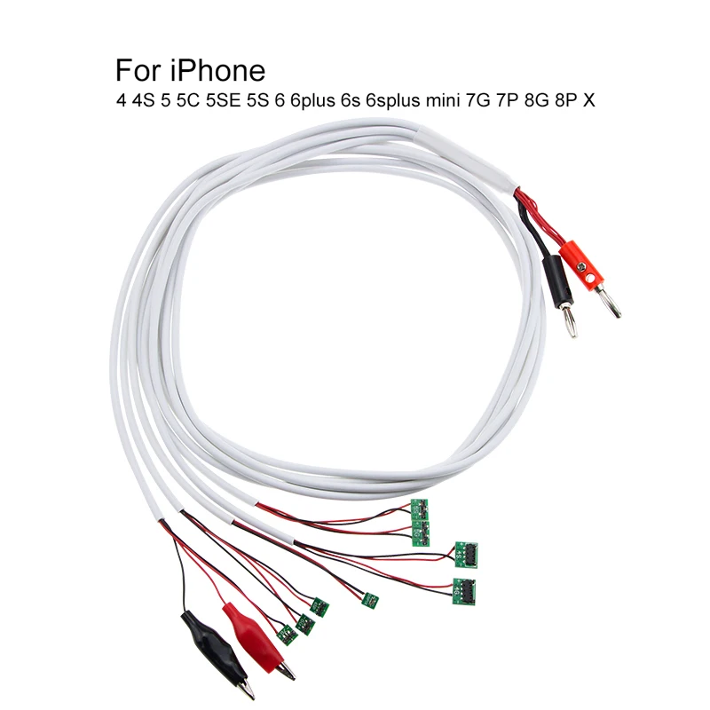 Phone Current Test Cable For iPhone X 8 8Plus 7 7 6s 6 5s 5 4s 4 Phone Failure Detect Repair Tools with Alligator Clip
Phone Current Test Cable For iPhone X 8 8Plus 7 7 6s 6 5s 5 4s 4 Phone Failure Detect Repair Tools with Alligator Clip