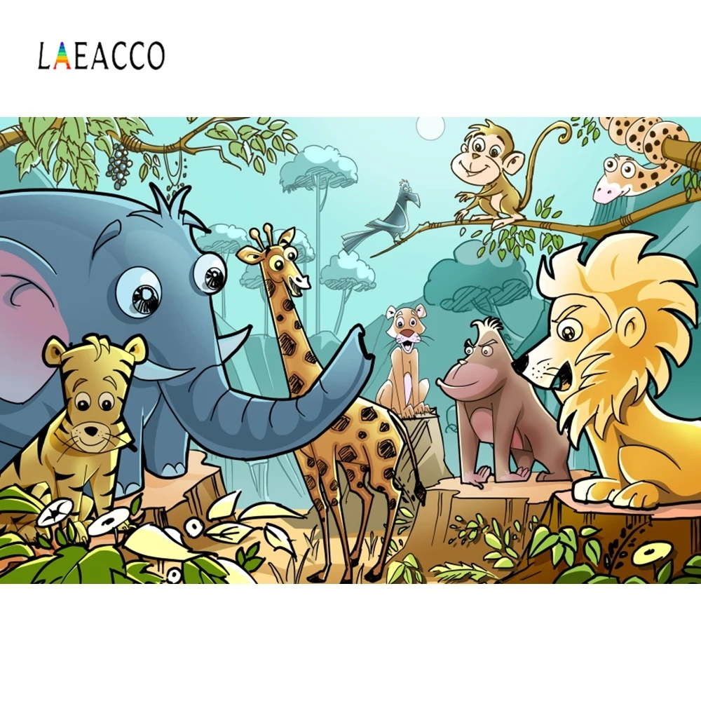 Laeacco Tropical Animals Safari Tree Stump Birthday Photography Backgrounds Customized Photographic Backdrops for Photo Studio
Laeacco Tropical Animals Safari Tree Stump Birthday Photography Backgrounds Customized Photographic Backdrops for Photo Studio