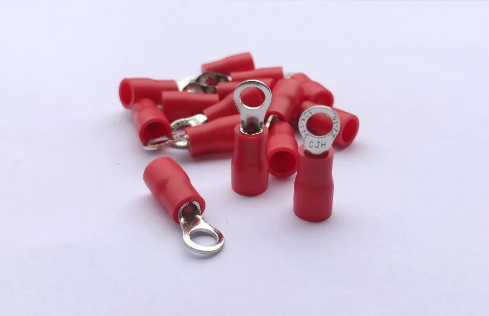 RV1.25-3.7 Copper Ring Insulated Wire Connector Electrical Crimp Terminal Cable Wire Connector 100PCS/Pack
RV1.25-3.7 Copper Ring Insulated Wire Connector Electrical Crimp Terminal Cable Wire Connector 100PCS/Pack