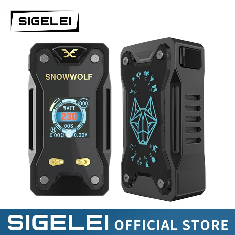 Vape мод и RDA танк Оригинал SIGELEI snowwolf Диапазон e электронная сигарета комплект Xfeng Mod