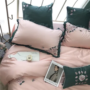 Vintage Ruffle 4pcs Duvet Cover Set 100% Egyptian Cotton Queen King Shabby Bedding Set Bed sheet Pillowcase
Vintage Ruffle 4pcs Duvet Cover Set 100% Egyptian Cotton Queen King Shabby Bedding Set Bed sheet Pillowcase