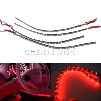4pcs Waterproof 12V 30cm 60cm 90cm 120cm Red LED Car Truck Motors Flexible Strip Light
4pcs Waterproof 12V 30cm 60cm 90cm 120cm Red LED Car Truck Motors Flexible Strip Light