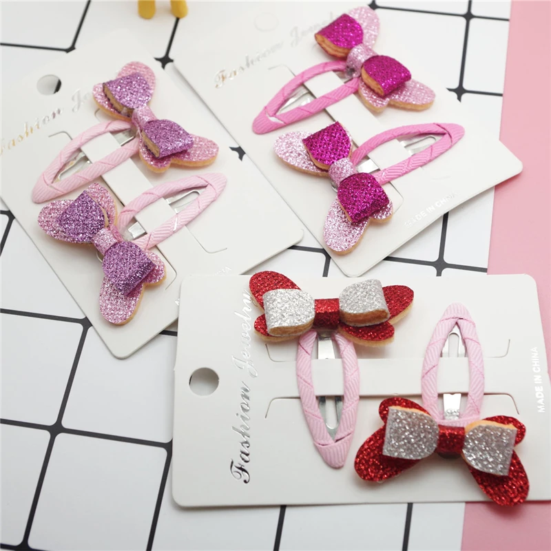 2Pcs/Set Korean Kids Hair Clips Glitter Bowknot Hairpins Hairgrips Children BB Clips Baby Girls Barrettes Cute Hair Accessories
2Pcs/Set Korean Kids Hair Clips Glitter Bowknot Hairpins Hairgrips Children BB Clips Baby Girls Barrettes Cute Hair Accessories