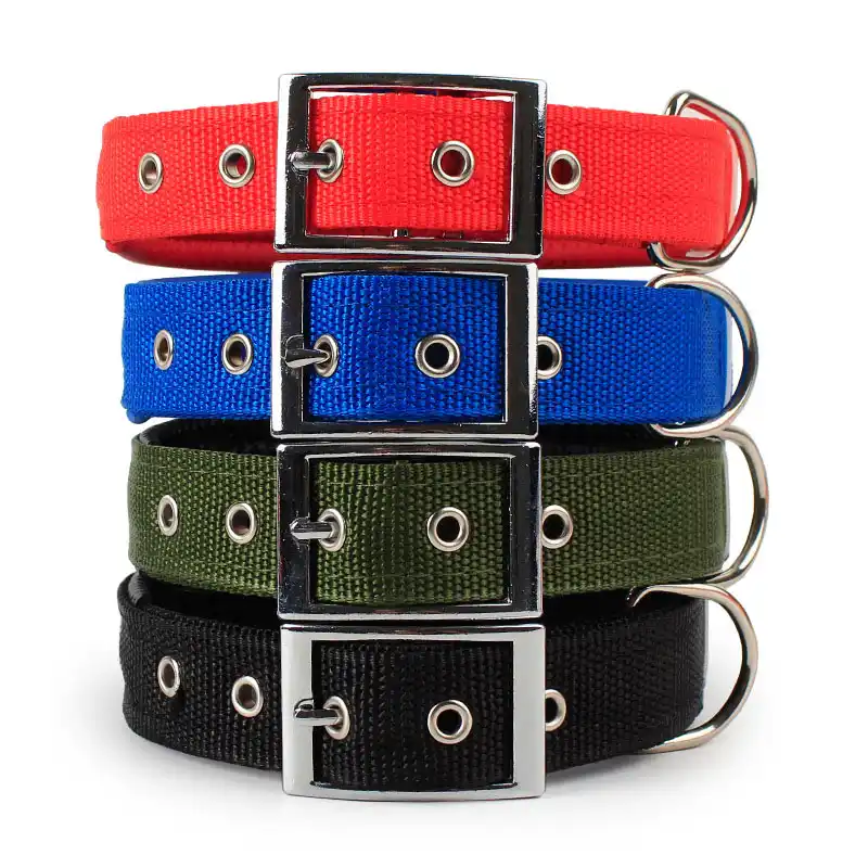 nylon dog collars with metal buckle