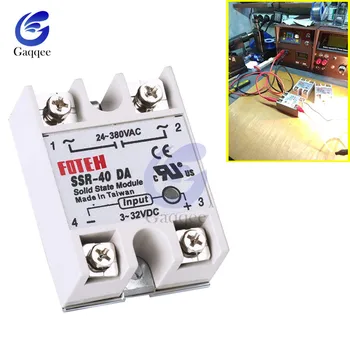 SSR-40DA 40A Input 3-32V DC Output 24-380V AC Solid State Relay Module Single Phase Semi-Conductor Relay Shield Board
SSR-40DA 40A Input 3-32V DC Output 24-380V AC Solid State Relay Module Single Phase Semi-Conductor Relay Shield Board