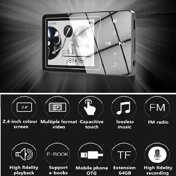 RUIZU D08 MP3 Digital Music Player 8G 16G Storage 2.4inch Screen Lossless Audio/Video Player FM Radio E-book Reading TF Card
RUIZU D08 MP3 Digital Music Player 8G 16G Storage 2.4inch Screen Lossless Audio/Video Player FM Radio E-book Reading TF Card
