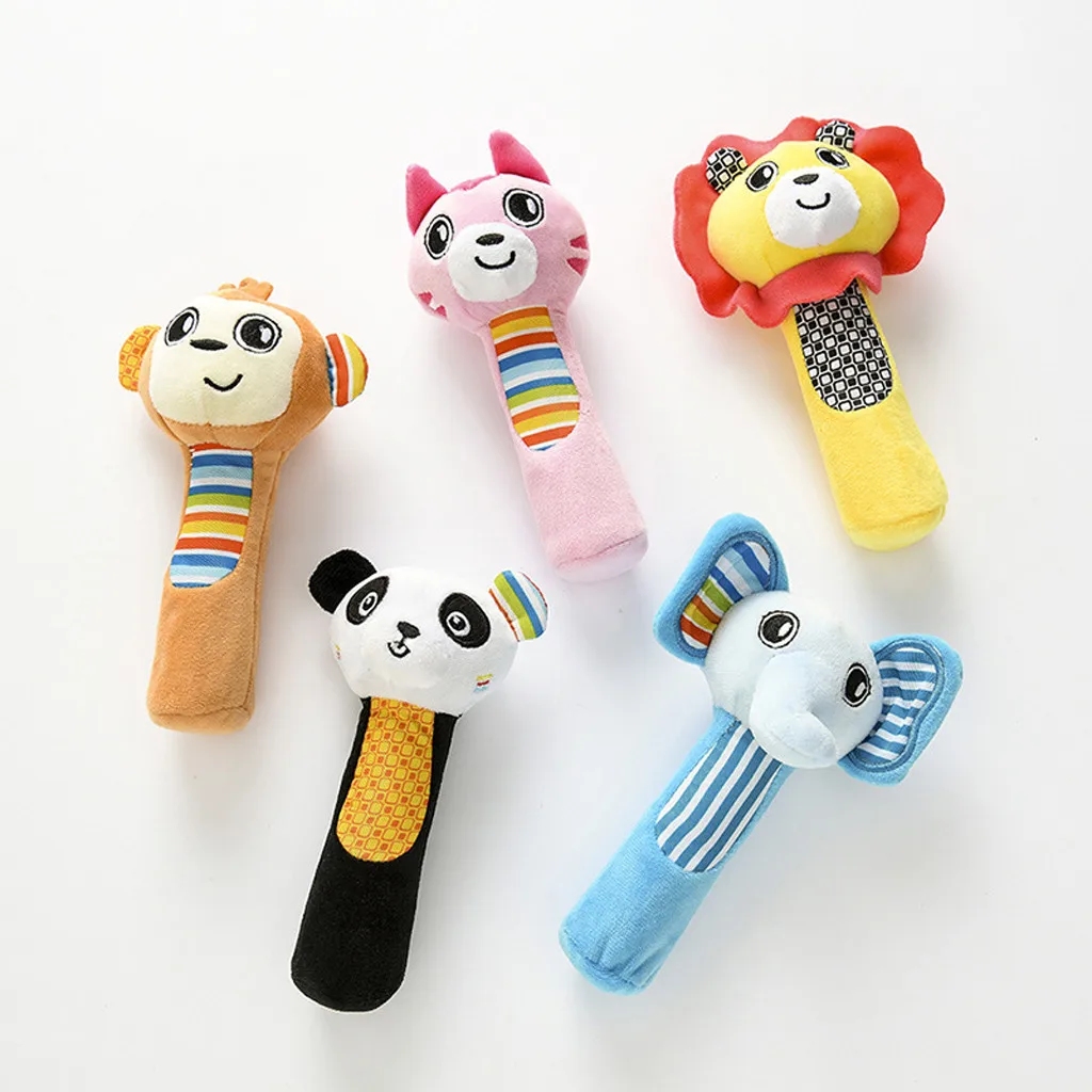 Newborn Infant Developmental Hand Grip Cartoon Baby Toys Animals Handbells Infant Baby Kids Socks rattle toys Wrist Rattle
Newborn Infant Developmental Hand Grip Cartoon Baby Toys Animals Handbells Infant Baby Kids Socks rattle toys Wrist Rattle