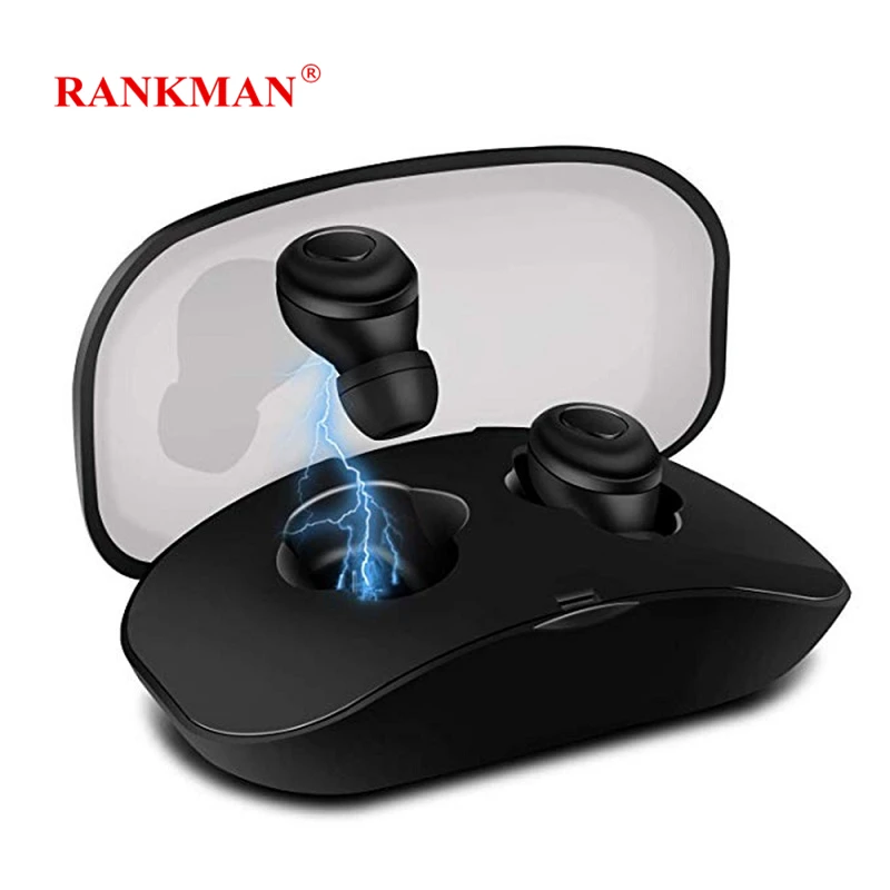Rankman Bluetooth 5.0 Wireless Mini Earphones HD TWS Stereo Earbuds with Mic Charging Box for Smart phones Laptops
Rankman Bluetooth 5.0 Wireless Mini Earphones HD TWS Stereo Earbuds with Mic Charging Box for Smart phones Laptops