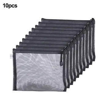 10PCS Mesh Storage Bag Portable Large Capacity Transparent Cosmetic Bag Toiletry Wash Bag Pouch Travel Necessarie Organizer Bag
10PCS Mesh Storage Bag Portable Large Capacity Transparent Cosmetic Bag Toiletry Wash Bag Pouch Travel Necessarie Organizer Bag