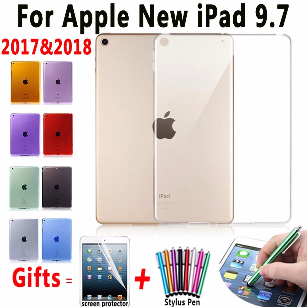 Soft Silicon Transparent Slim Cover Case for Apple iPad 9.7 2017 2018 5th 6th Generation A1822 A1823 A1893 A1954 Coque Funda
Soft Silicon Transparent Slim Cover Case for Apple iPad 9.7 2017 2018 5th 6th Generation A1822 A1823 A1893 A1954 Coque Funda