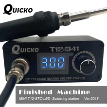 QUICKO MINI T12-941 LED soldering station electronic welding iron New DC Version Portable T12 Digital Iron no power adpater QUICKO MINI T12-941 LED soldering station electronic welding iron New DC Version Portable T12 Digital Iron no power adpater