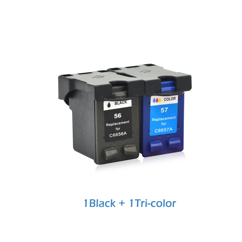 2Pcs Compatible Ink Cartridges for HP 56 57 Photosmart 7550 7660 7660v 7660w 7660xi 7760w 7960 7960w printer For HP56 for Hp57
2Pcs Compatible Ink Cartridges for HP 56 57 Photosmart 7550 7660 7660v 7660w 7660xi 7760w 7960 7960w printer For HP56 for Hp57